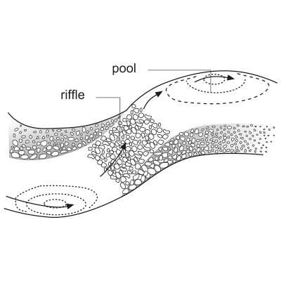 Riffle and pool